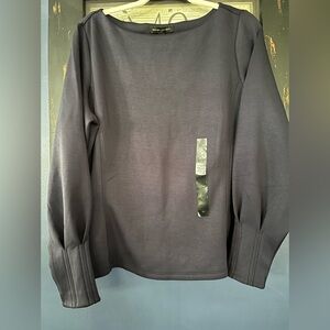 Banana Republic Navy Women's Top with unique sleeves
